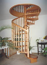 Spindeltreppe, gedmpfte Rotbuche