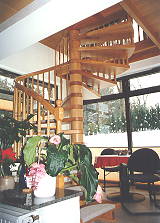 Spindeltreppe, Eiche